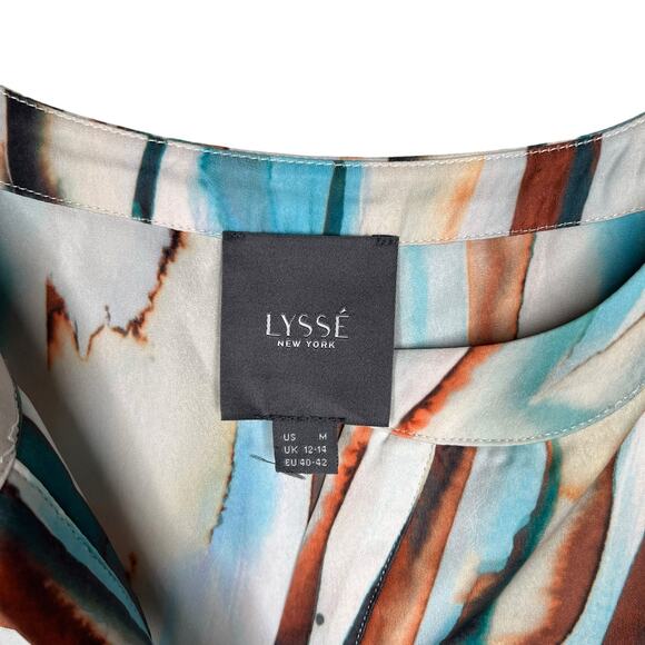 Lysse Sand Castle Pull On Shirt Tops Hangout Shores Size Medium - Picture 4 of 7